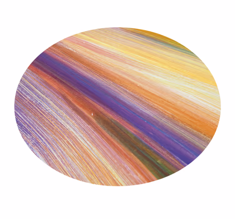 Tappeti vinile motivi pennellate colorate - TenStickers