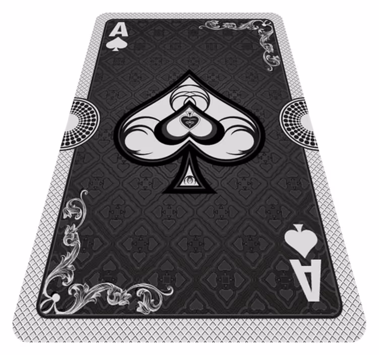 Tappeto vinile giochi asso di carte da gioco - TenStickers