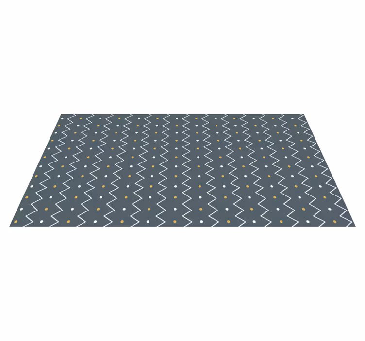 Tappeto vinile strisce stile chevron a zigzag - TenStickers