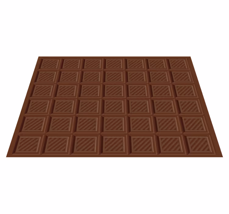 Tappeto pvc cucina motivo quadrato di cioccolato - TenStickers