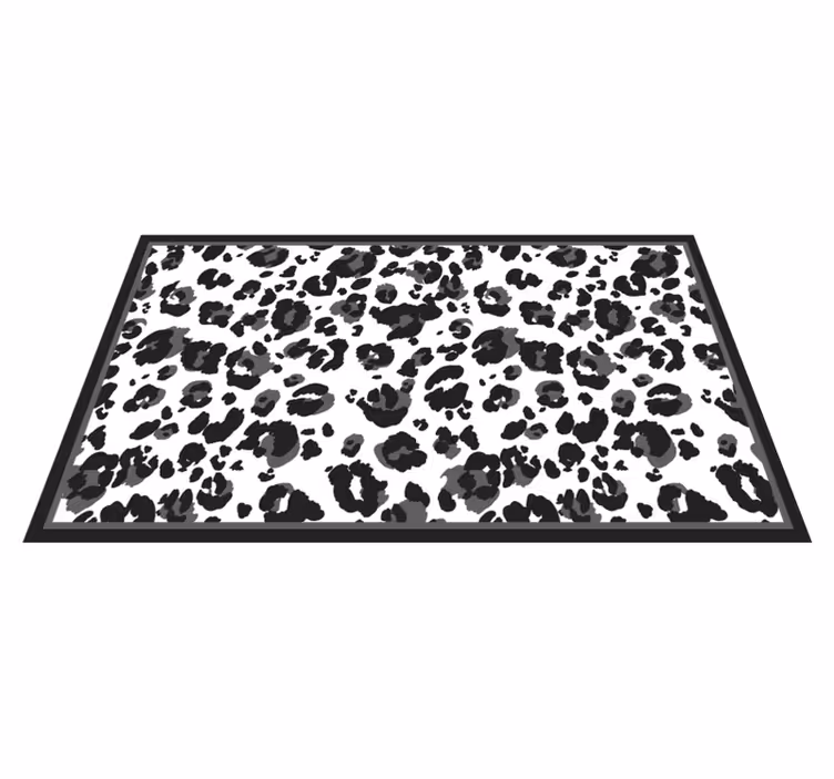 Tappeto vinile stampa animale motivo a macchie nere - TenStickers