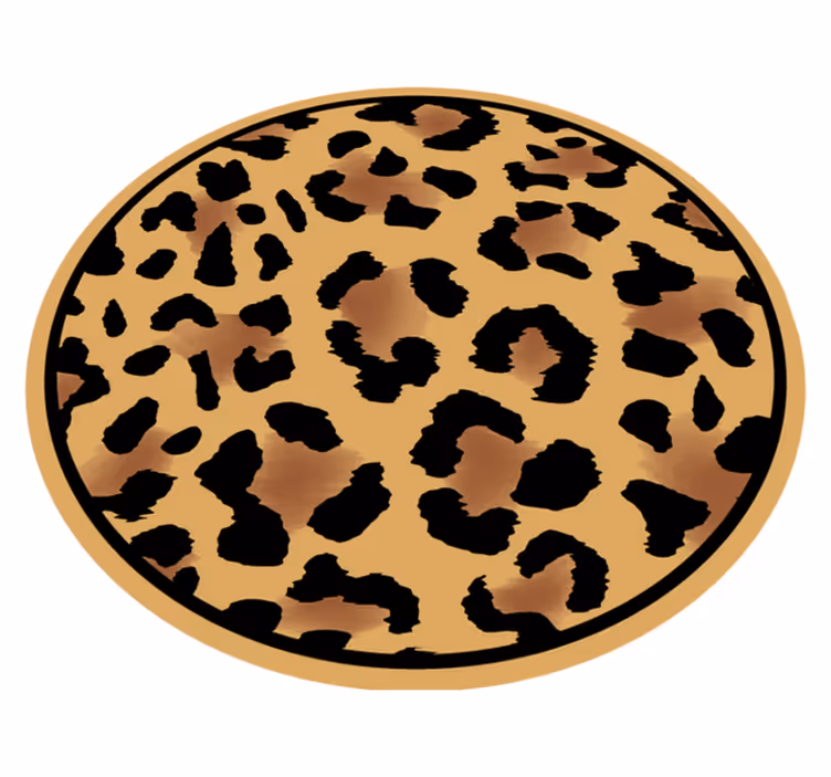 Tappeto vinile stampa animale motivo leopardo selvaggio - TenStickers