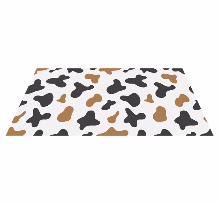 Tappeto vinile stampa animale motivo di pelle di mucca - TenStickers
