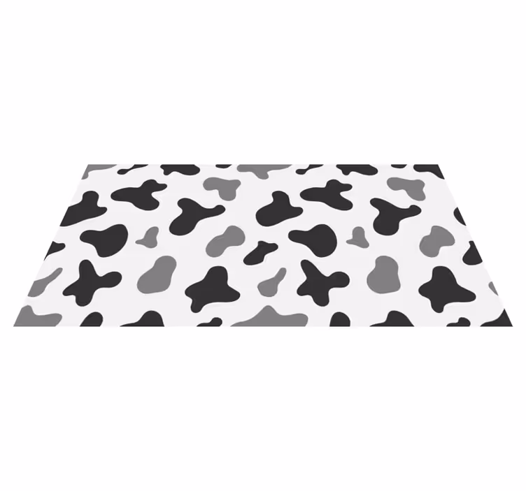 Tappeto vinile stampa animale design a macchie di mucca - TenStickers