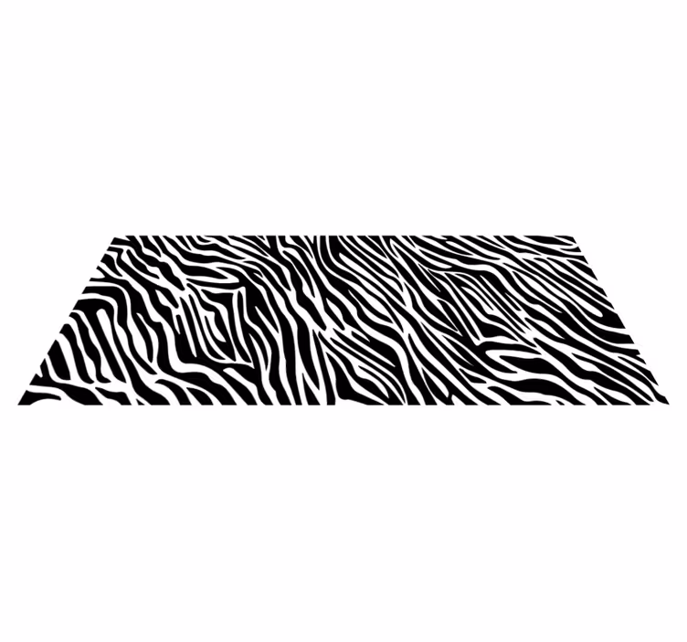 Tappeto vinile stampa animale stile zebrato - TenStickers