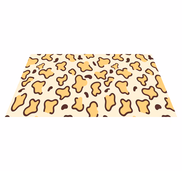Tappeto vinile stampa animale grandi forme di leopardo - TenStickers