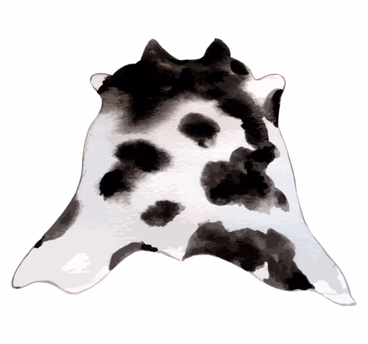 Tappeto vinile stampa animale idea pelle di mucca - TenStickers
