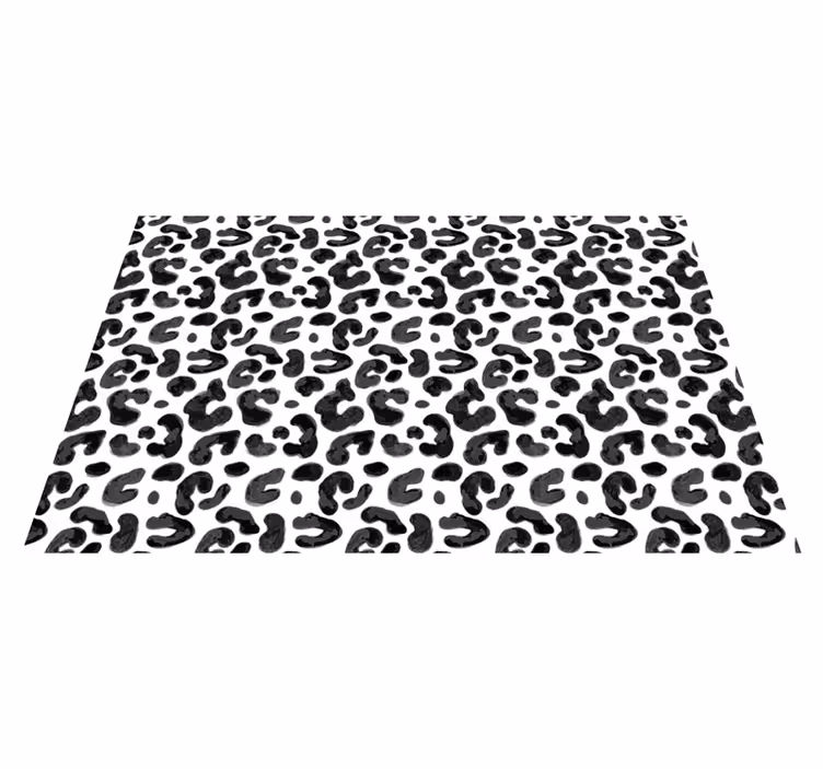 Tappeto vinile stampa animale estetica con motivo leopardato - TenStickers