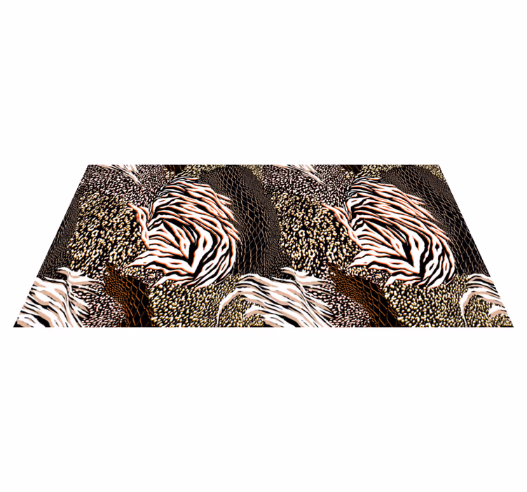 Tappeto vinile stampa animale sorprendenti motivi zebrati - TenStickers