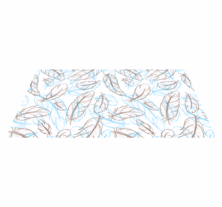 Zerbino pvc foglie ispirate alla natura - TenStickers