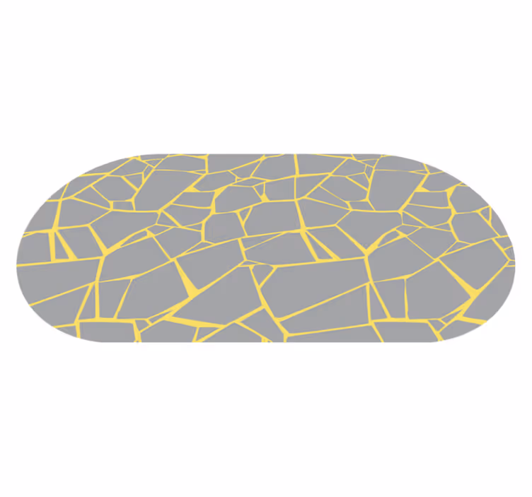 Tappeto vinile bagno struttura grigia screpolata - TenStickers