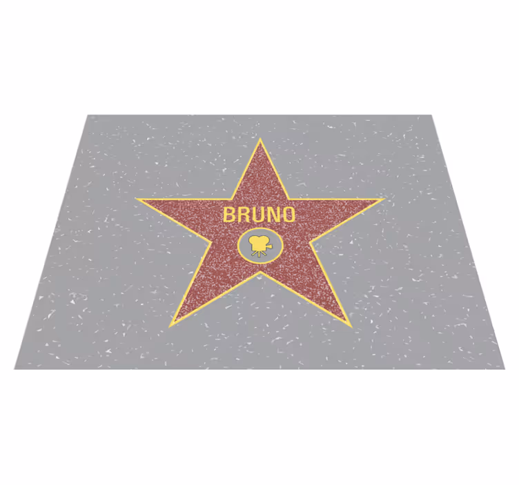 Tappeto vinile con nome riconoscimento delle stelle - TenStickers