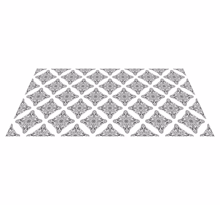 Tappeto vinile mosaico sofisticato motivo a diamante - TenStickers