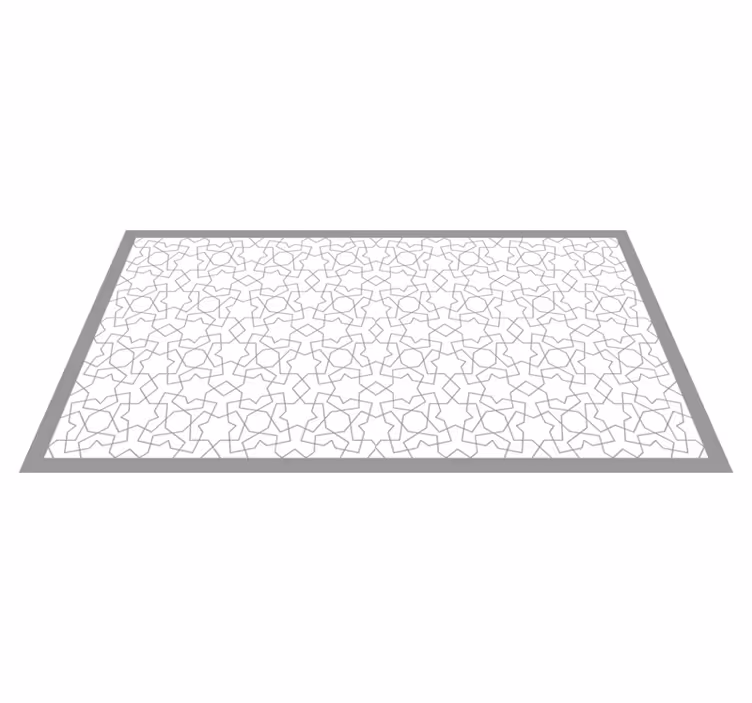 Tappeto vinile mosaico motivi geometrici sofisticati - TenStickers