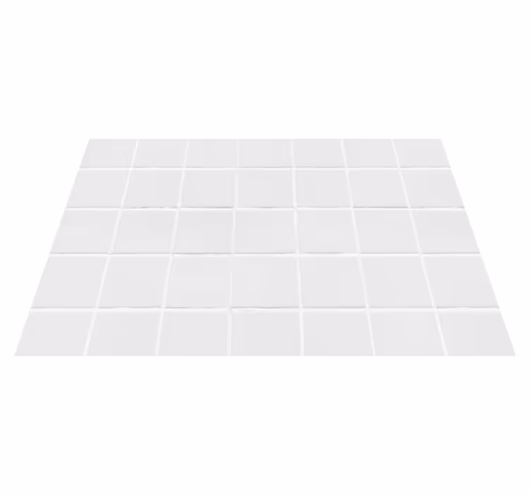 Tappeto vinile bagno griglia bianca - TenStickers