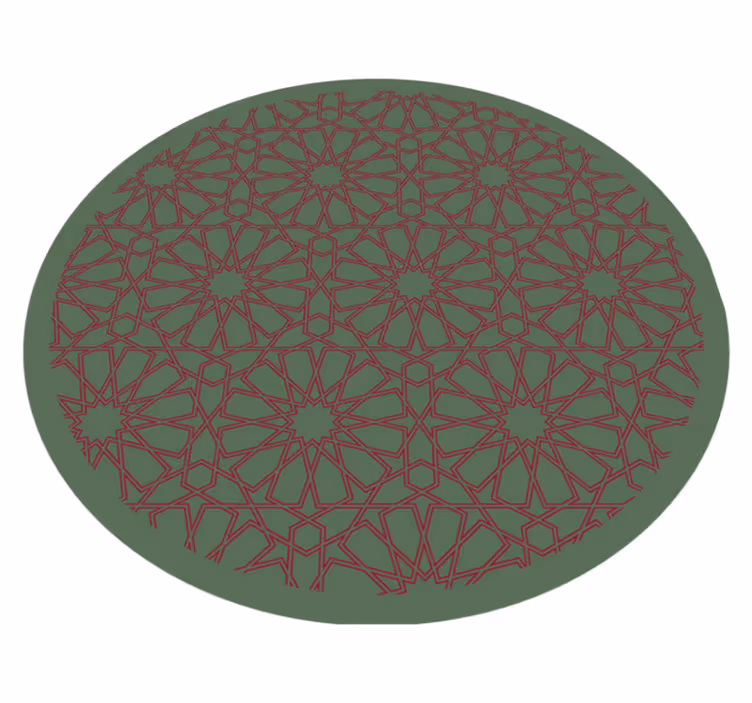 Tappeto vinile mosaico configurazione geometrica intricata - TenStickers