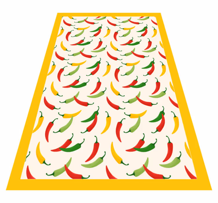 Tappeto pvc cucina motivo peperoncino - TenStickers