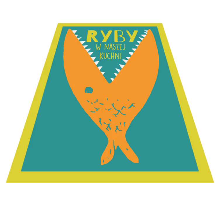 Tappeto pvc cucina cartello della gastronomia del pesce - TenStickers
