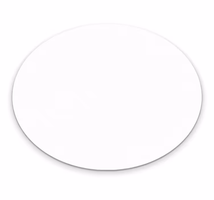 Tappeto vinile rotondo stile circolare pulito - TenStickers