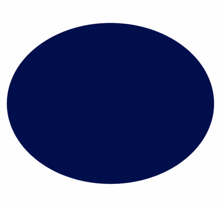 Tappeto vinile blu rotondo color blu navy - TenStickers