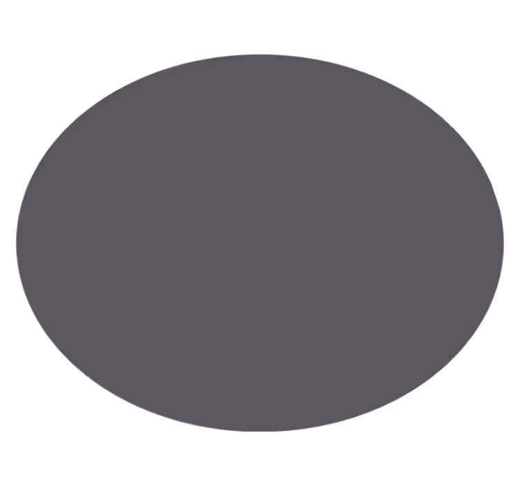Tappeto vinile grigio tondo monocolore - TenStickers