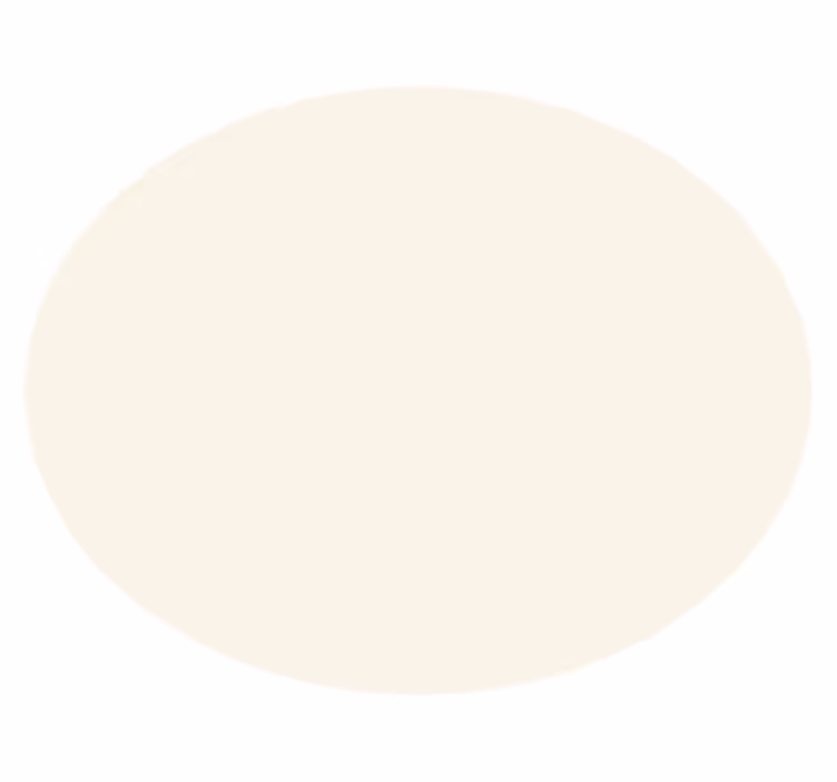 Tappeto vinile rotondo crema morbida - TenStickers