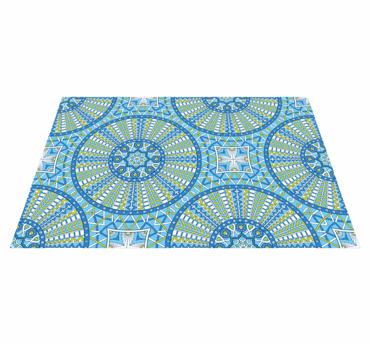 Tappeto vinile Mandala eleganti motivi geometrici - TenStickers