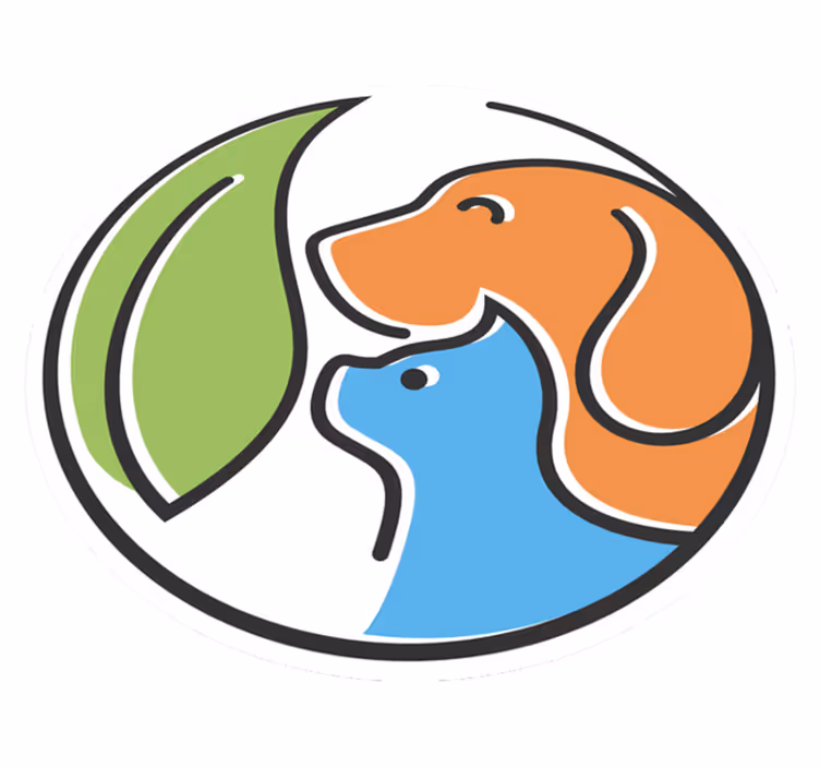 Tappeto vinile animali ritratti di animali astratti - TenStickers