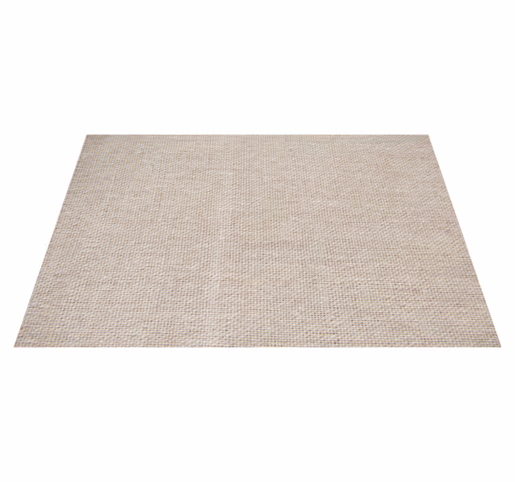 Tappeto in vinile stile nordico Trama di cotone beige naturale - TenStickers