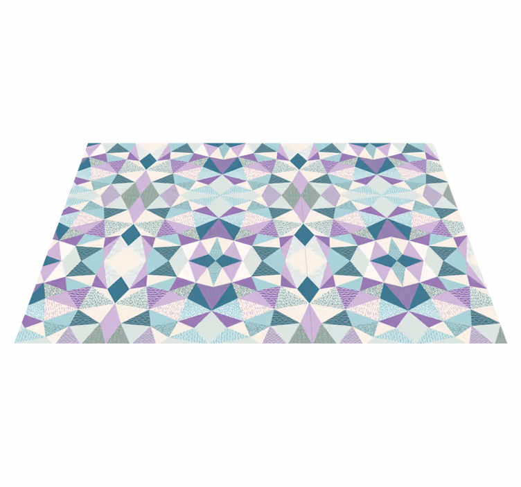 Tappeto vinile geometrico geometria colorata - TenStickers