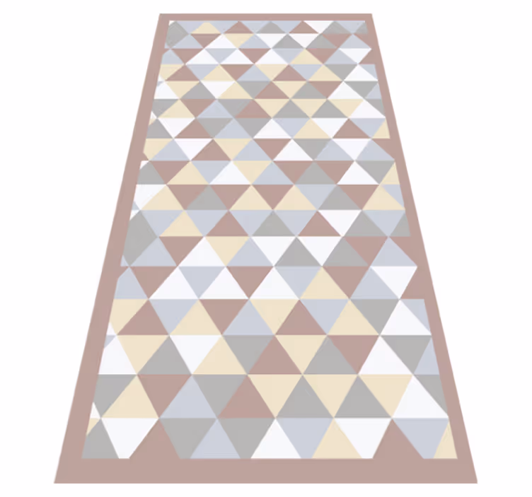 Tappeto vinile geometrico tavolozza di colori triangolare - TenStickers