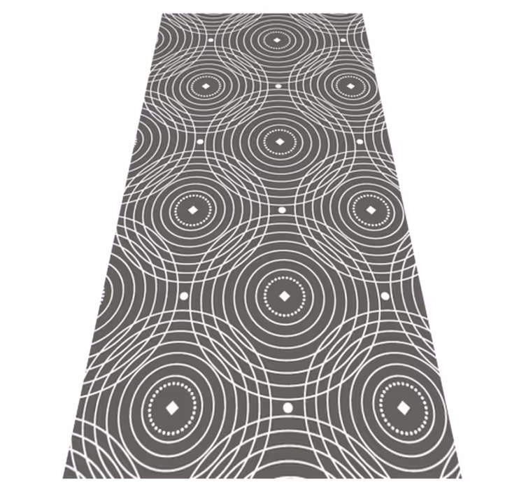 Tappeto vinile geometrico strisce circolari - TenStickers