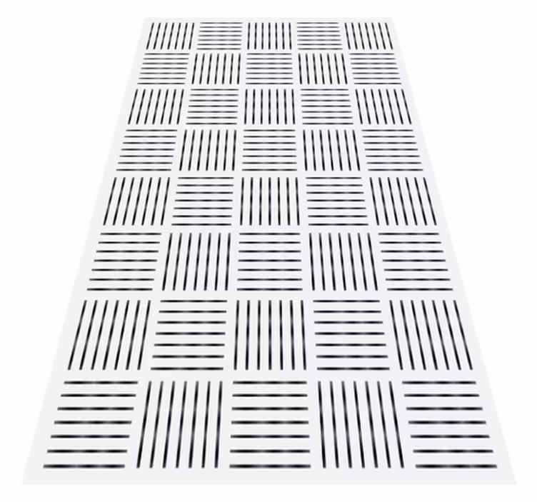 Tappeto pvc cucina motivo a piastrelle a strisce - TenStickers