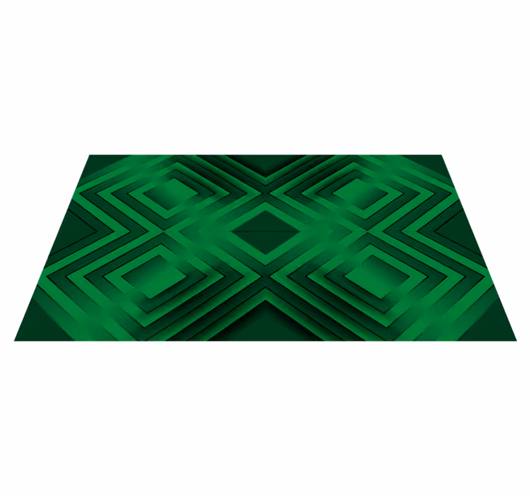 Tappeto vinile geometrico a motivi romboidali - TenStickers