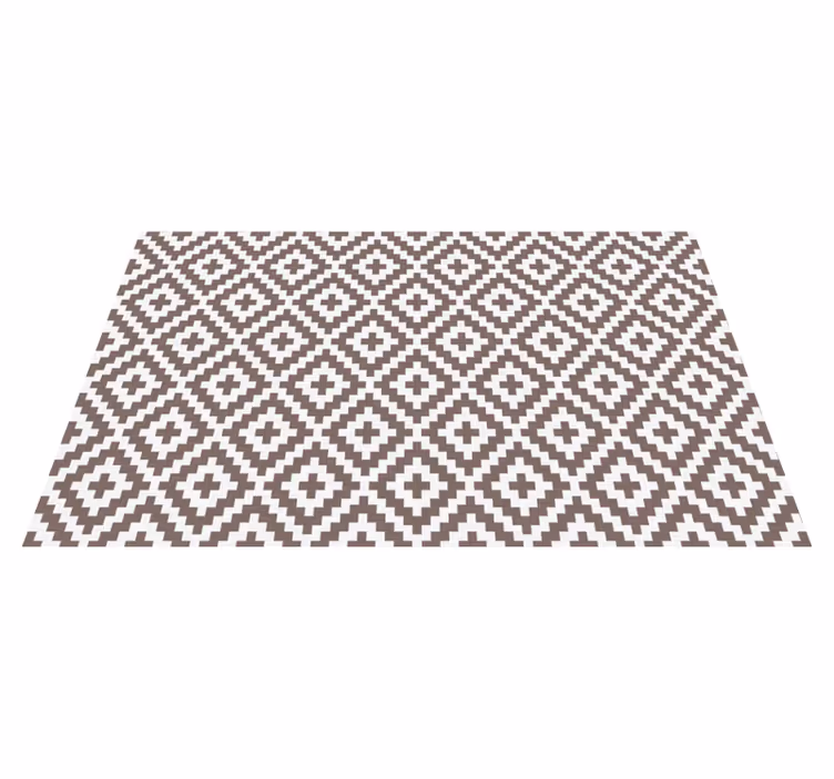 Tappeto pvc cucina diamanti grigi geometrici - TenStickers