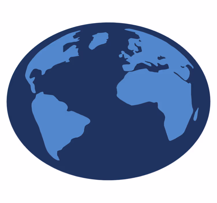 Tappeto vinile mappamondo rappresentazione del globo - TenStickers