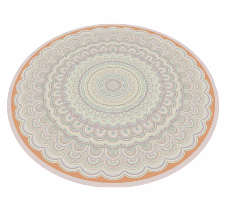 Tappeto vinile Mandala intricato motivo circolare - TenStickers