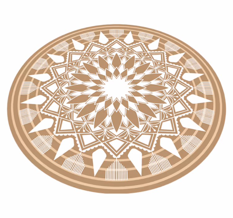 Tappeto vinile Mandala geometria sofisticata - TenStickers