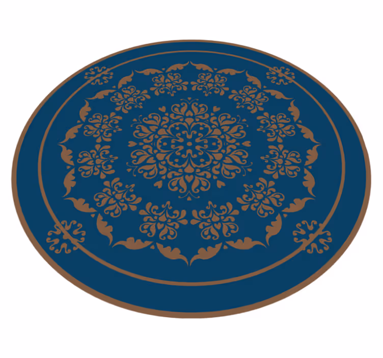 Tappeto vinile Mandala elegante motivo rotondo - TenStickers
