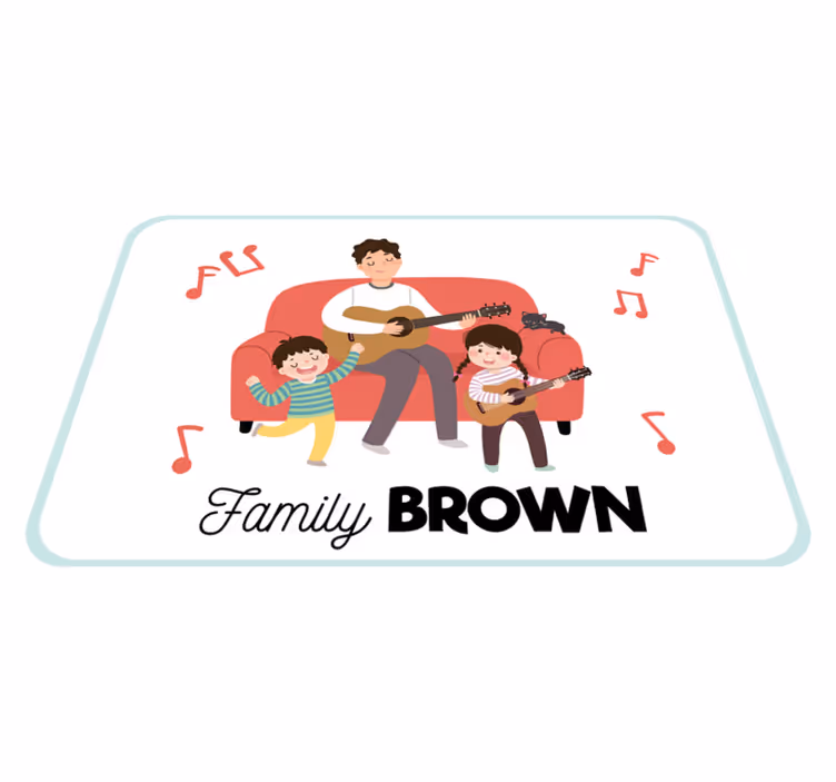 Zerbino pvc cognome musicale - TenStickers