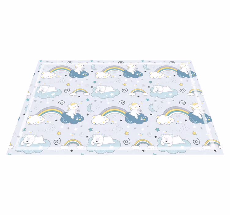 Tappeto vinile per bambini sogno ad occhi aperti - TenStickers