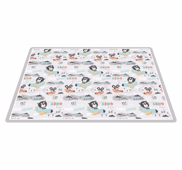 Tappeto vinile per bambini orsi volanti aero - TenStickers