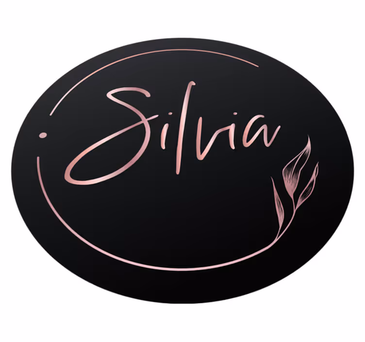 Tappeto vinile per ragazzi nome personalizzato elegante - TenStickers