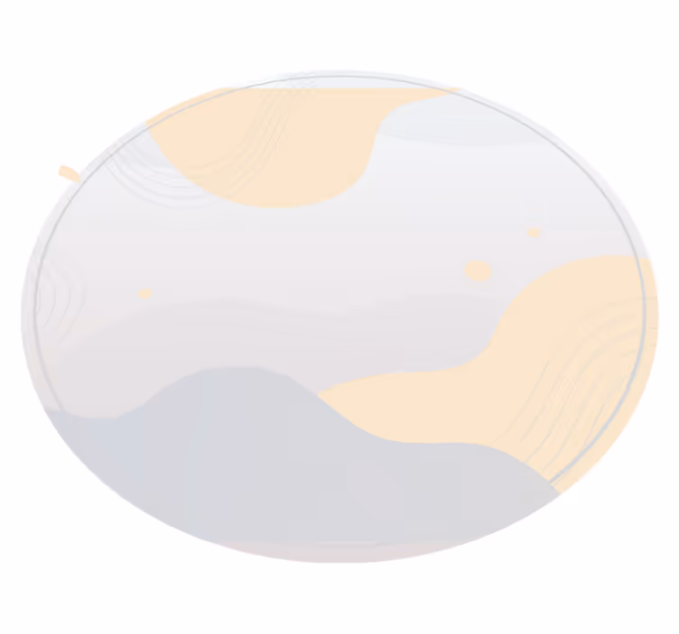 Tappeto vinile minimalista delicati motivi ondulati - TenStickers