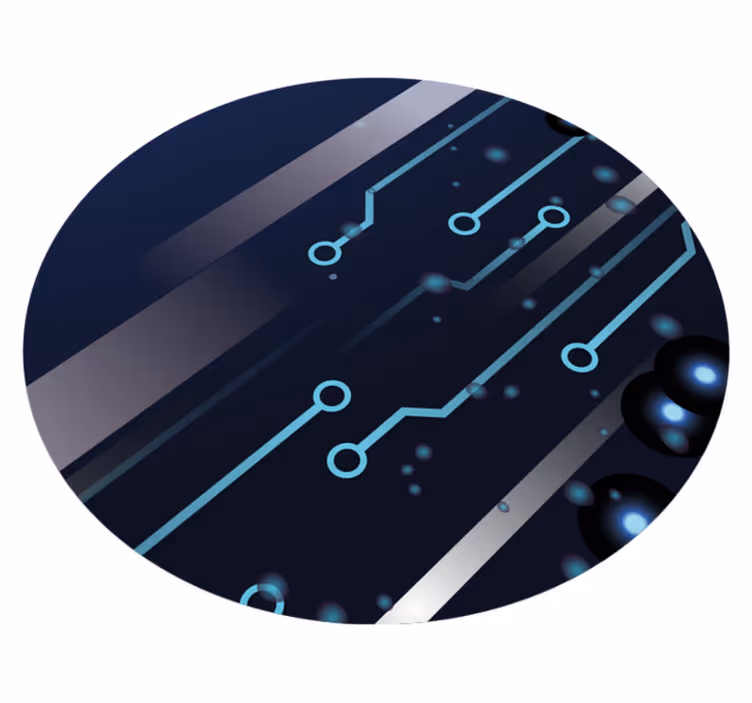 Tappeto vinile per ragazzi schema del circuito stampato - TenStickers