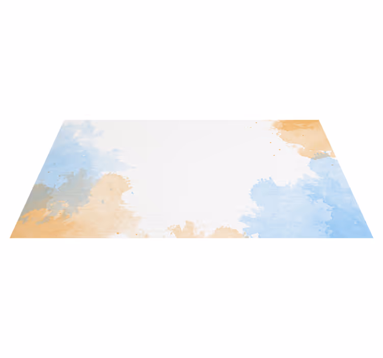 Tappeto vinile bagno morbide tonalità di acquerello - TenStickers