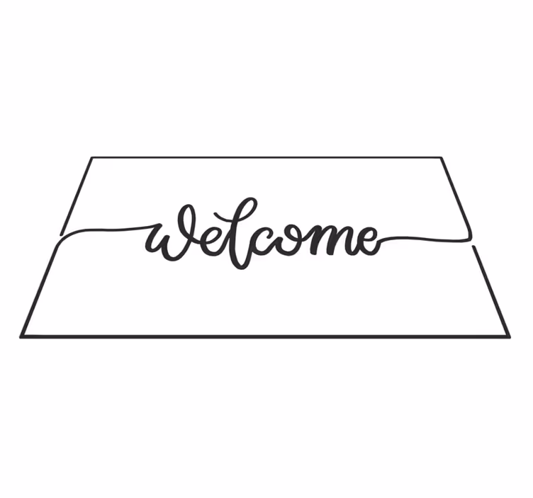 Zerbino pvc elegante benvenuto - TenStickers