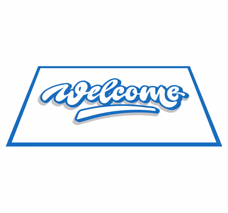 Zerbino pvc cartello di benvenuto - TenStickers