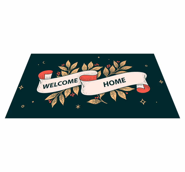 Zerbino pvc benvenuto stellato a casa - TenStickers