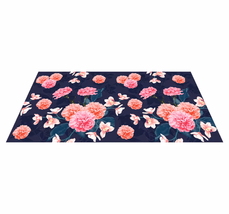 Tappeto vinile fiori motivo del sogno botanico - TenStickers